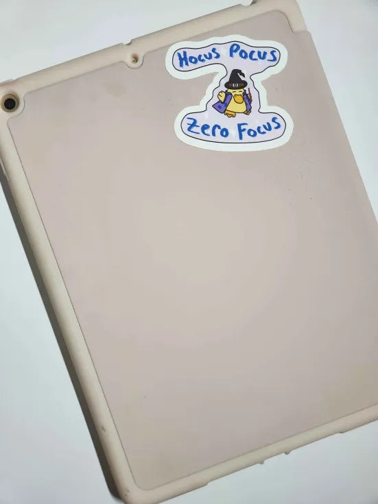 "Hocus Pocus Zero Focus" Small Vinyl Sticker